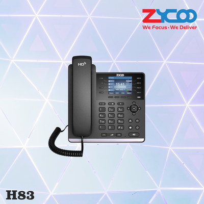 320x240 画面 CooFone H83 VoIP 卓上電話 ウォールマウント Poe VoIP 電話