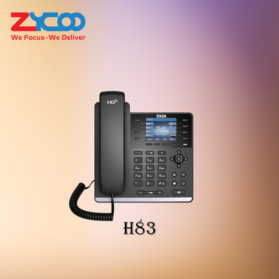 Zycoo H83 4 つの SIP アカウントをサポートする 4 回線の Sip デスクトップ電話