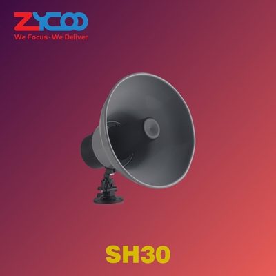 Zycoo SH30 ポーホーン スピーカー IP65 表面処理 1060 アルミニウム ケーシング